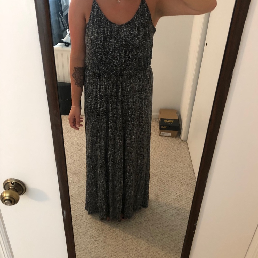 Black & White Maxi Dress